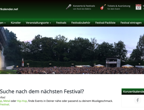 konzertkalender.net: Auf der Suche nach dem nächsten Festival?