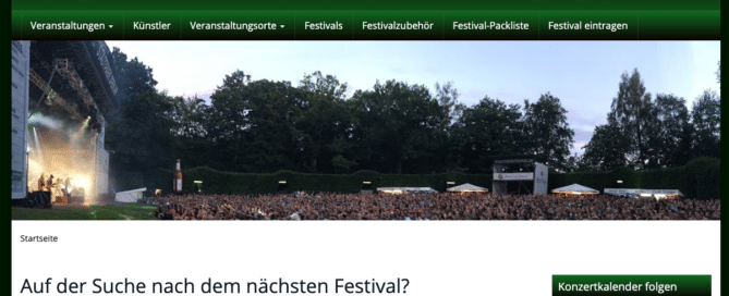 konzertkalender.net: Auf der Suche nach dem nächsten Festival? 1