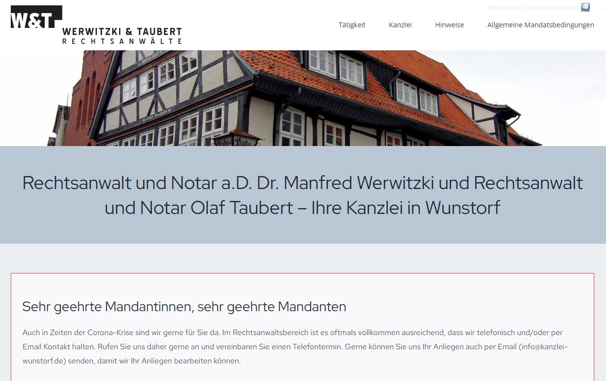 Rechtsanwalt und Notar a.D. Dr. Manfred Werwitzki und Rechtsanwalt und Notar Olaf Taubert 1