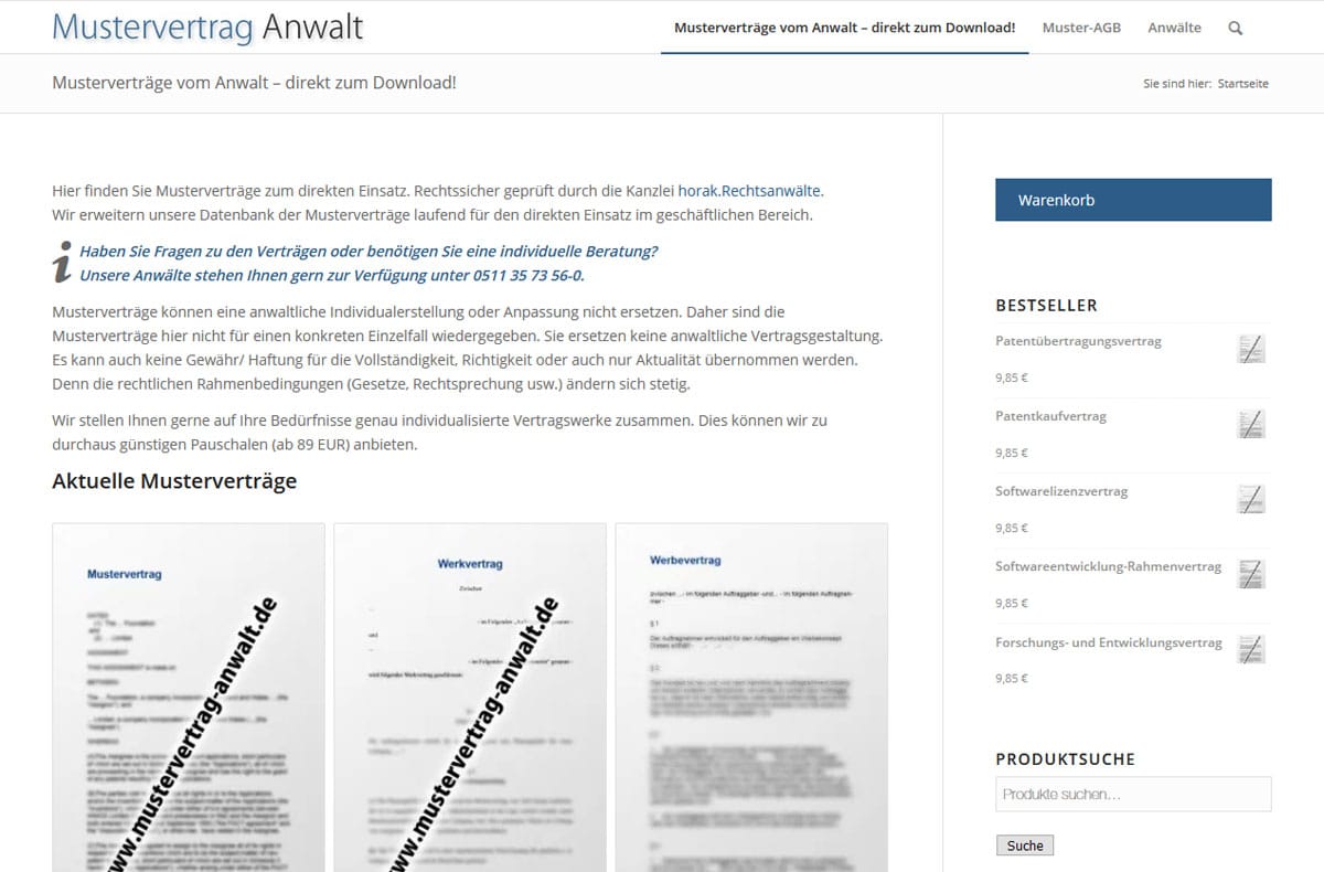 Mustervertrag Anwalt 3