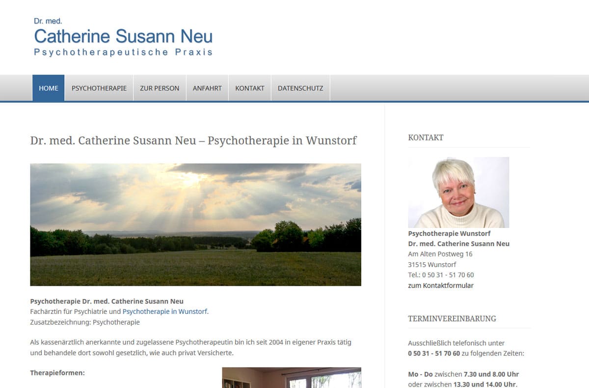 Psychotherapie Wunstorf - Dr. med. Catherine Susann Neu 4