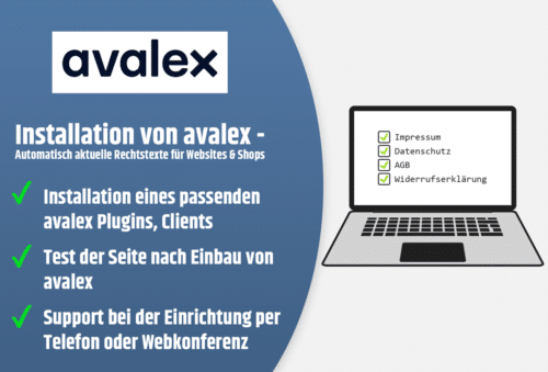 avalex Rechtstexte Einrichtung 9