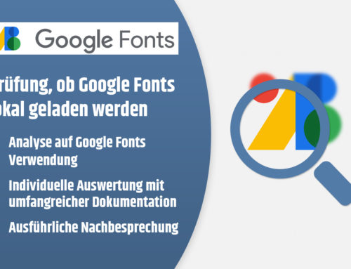 Google Fonts Einbindung prüfen