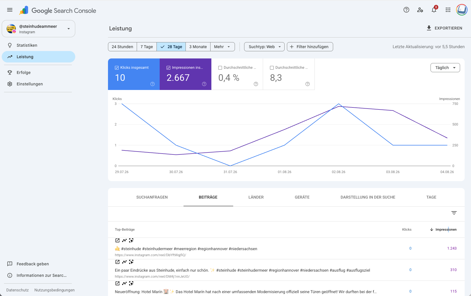 google-search-console-statistik-leistung-instagram
