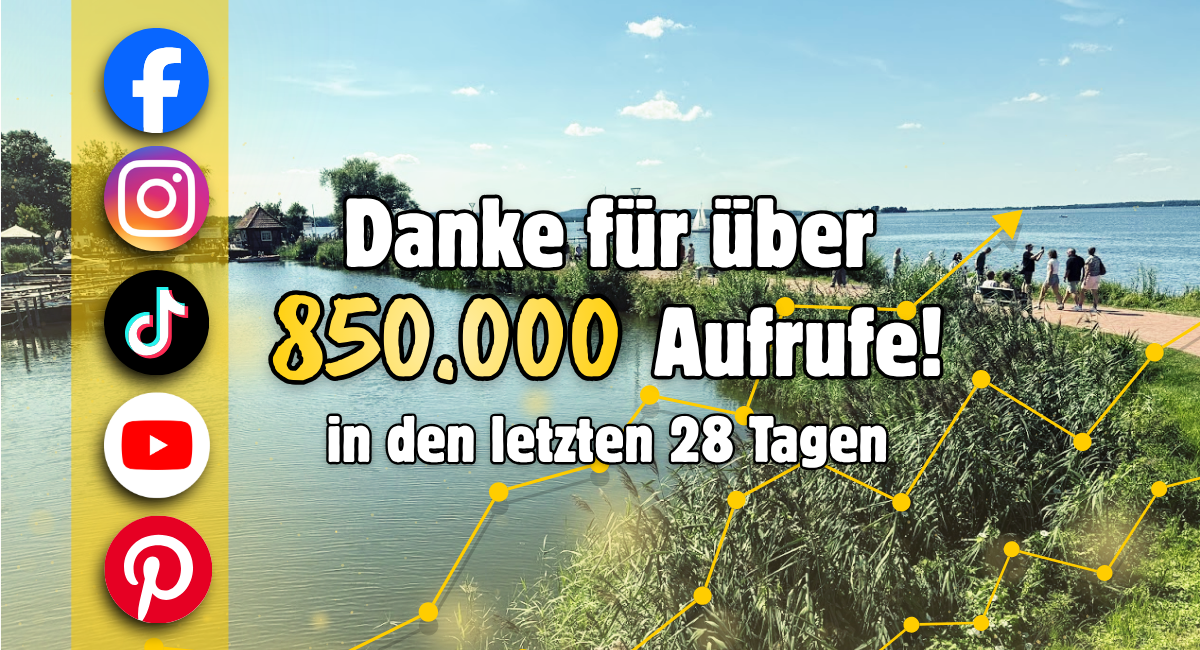 Über 850.000 Aufrufe in den letzten 28 Tagen! Danke für den Support!